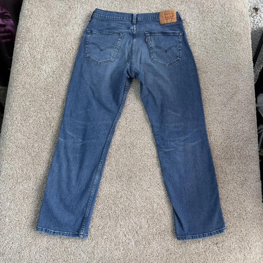 Levis 514 Jeans Mens 33x30 Medium Wash Blue Denim Regular Straight Pants Casual